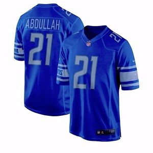 NFL NIKE YOUTH DETROIT LIONS Ameer Abdullah 21 Blue Elite Jersey Small G…